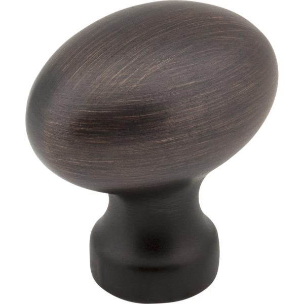 1-3/16" Overall Length Brushed Oil Rubbed Bronze Football Bordeaux Cabinet Knob