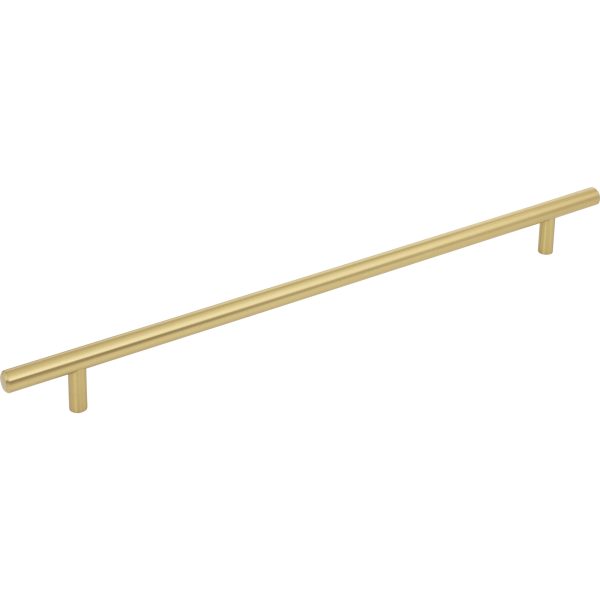 319 mm Center-to-Center Brushed Gold Naples Cabinet Bar Pull