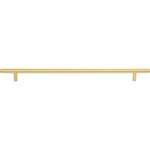 319 mm Center-to-Center Brushed Gold Naples Cabinet Bar Pull - Image 3
