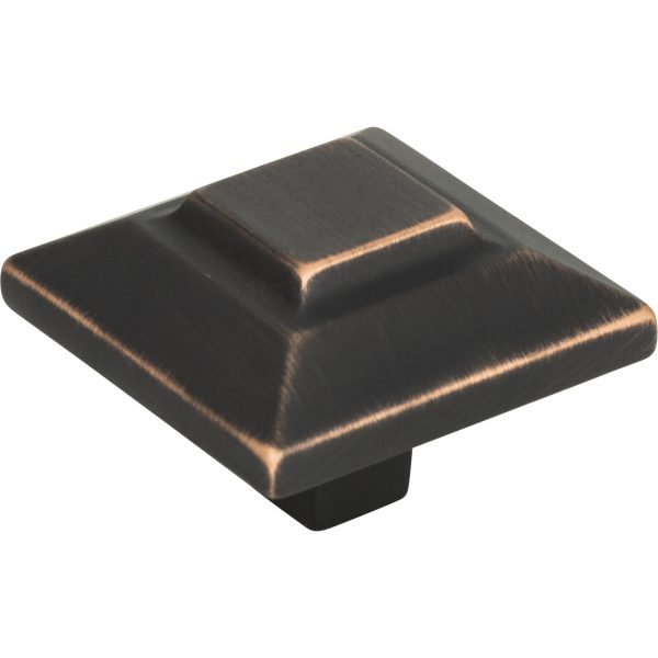 Trocadero Large Square Knob 1 1/2 Inch Venetian Bronze - Image 4