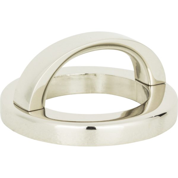 Tableau Round Base and Top 1 13/16 Inch (c-c) Polished Nickel - Image 3