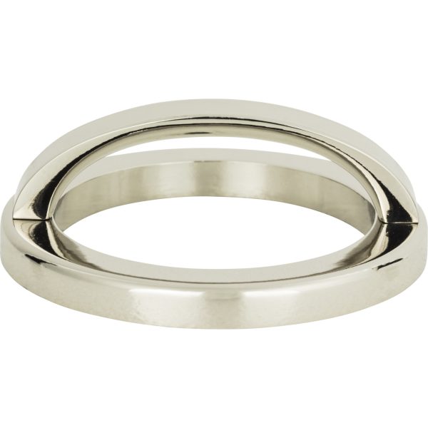 Tableau Round Base and Top 2 1/2 Inch (c-c) Polished Nickel