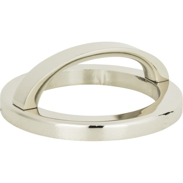 Tableau Round Base and Top 2 1/2 Inch (c-c) Polished Nickel - Image 3