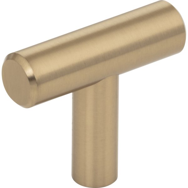 1-9/16" Overall Length Satin Bronze Naples Cabinet "T" Knob