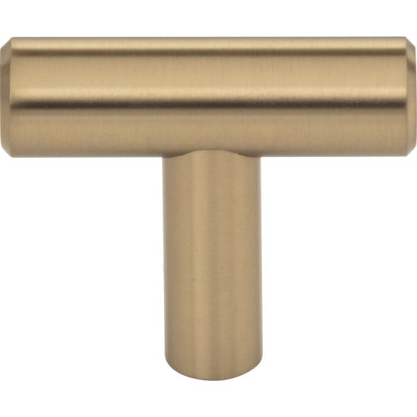 1-9/16" Overall Length Satin Bronze Naples Cabinet "T" Knob - Image 3