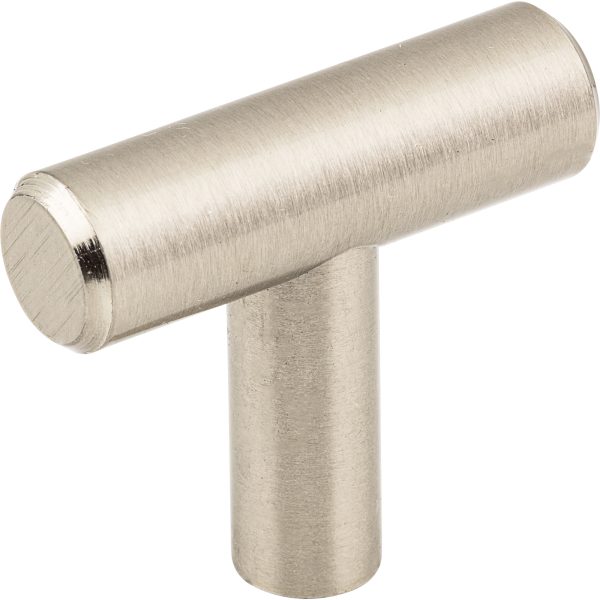 1-9/16" Overall Length Satin Nickel Naples Cabinet "T" Knob