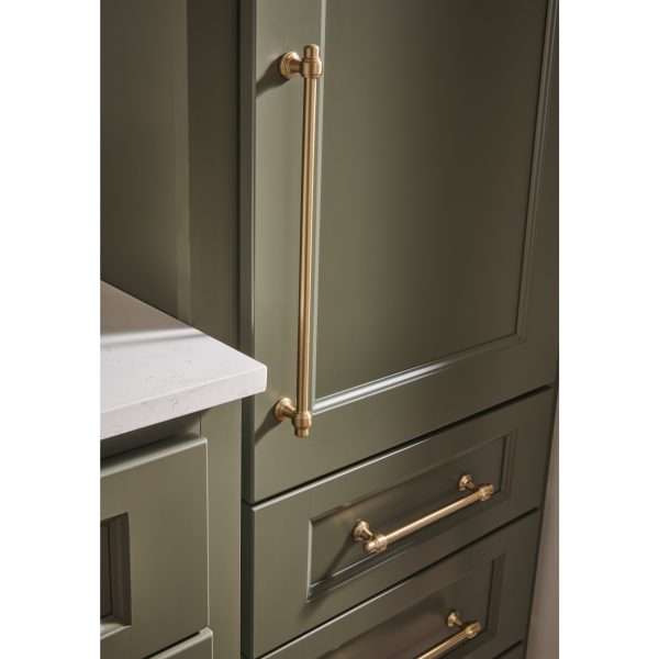 Bronte Pull 7 9/16 Inch (c-c) Warm Brass - Image 4