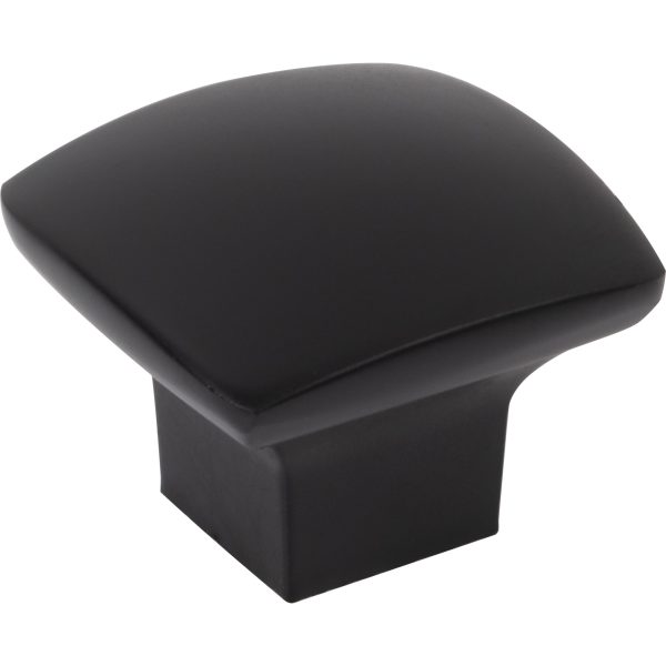 1-3/16" Overall Length Matte Black Square Sonoma Cabinet Knob