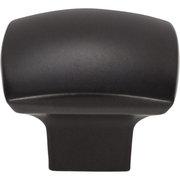1-3/16" Overall Length Matte Black Square Sonoma Cabinet Knob - Image 3