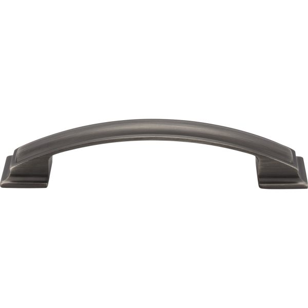 128 mm Center-to-Center Brushed Pewter Square Annadale Cabinet Pull - Image 3
