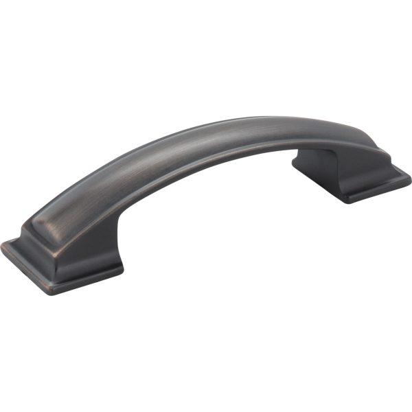 96 mm Center-to-Center Matte Black Square Annadale Cabinet Pull - Image 2