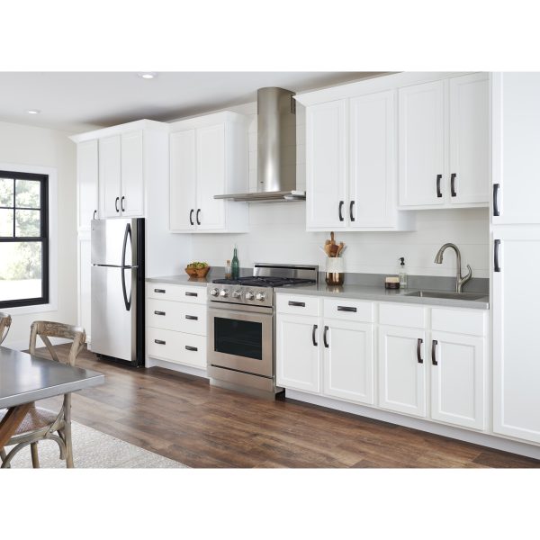 96 mm Center-to-Center Matte Black Square Annadale Cabinet Pull - Image 4
