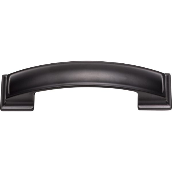 96 mm Center-to-Center Brushed Pewter Square Annadale Cabinet Pull - Image 4