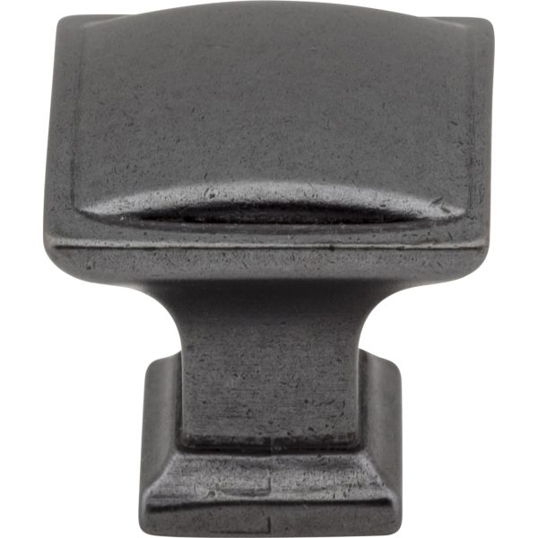 1-1/4" Overall Length Gun Metal Square Annadale Cabinet Knob - Image 3