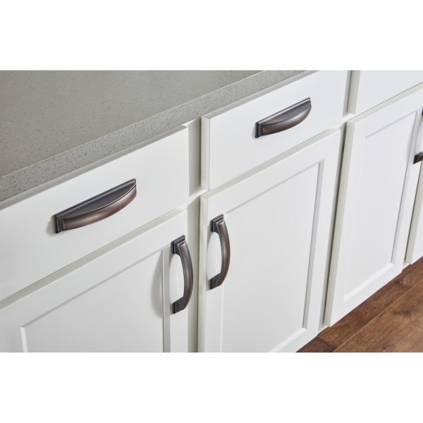 1-1/2" Overall Length Brushed Oil Rubbed Bronze Rectangle Annadale Cabinet Knob - Image 6