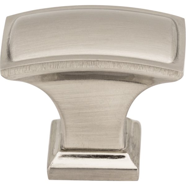 1-1/2" Overall Length Satin Nickel Rectangle Annadale Cabinet Knob - Image 3