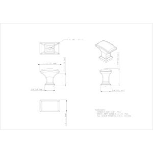 Annadale Cabinet Knob (435L) in Satin Nickel