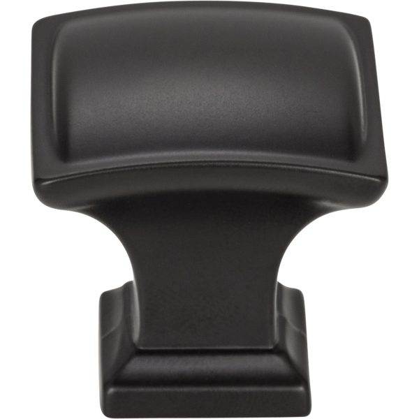 1-1/4" Overall Length Matte Black Square Annadale Cabinet Knob - Image 3