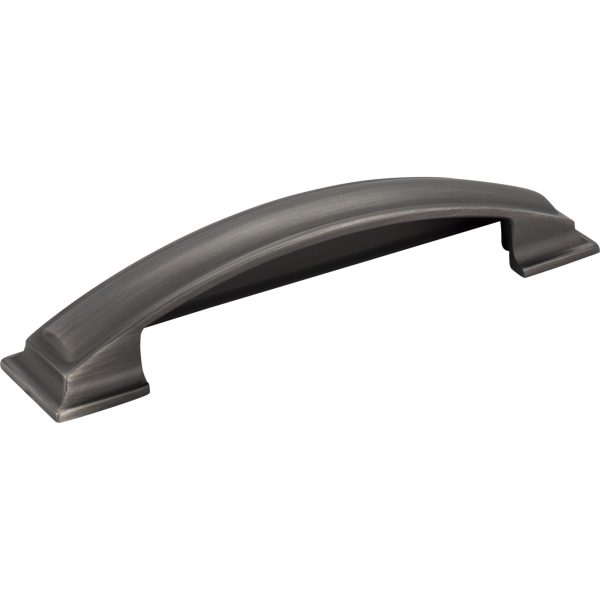 128 mm Center-to-Center Brushed Pewter Square Annadale Cabinet Cup Pull - Image 3