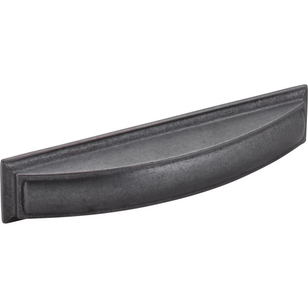 128 mm Center-to-Center Gun Metal Square Annadale Cabinet Cup Pull