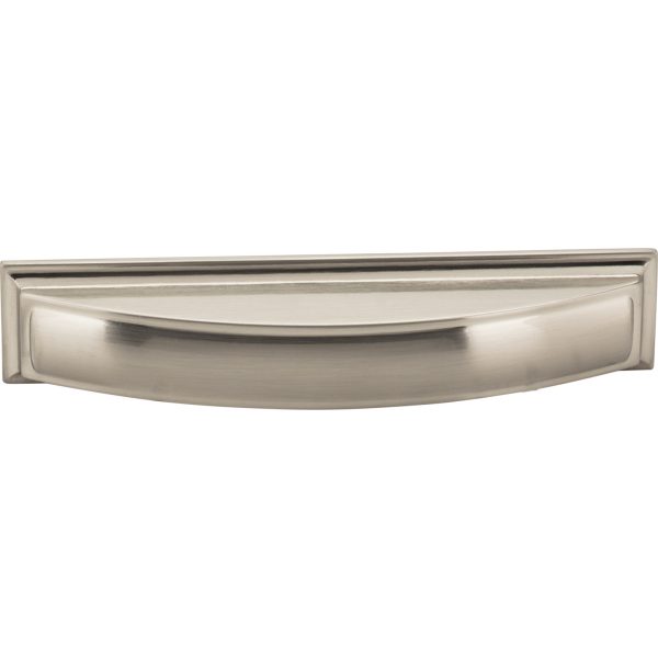 128 mm Center-to-Center Satin Nickel Square Annadale Cabinet Cup Pull - Image 4