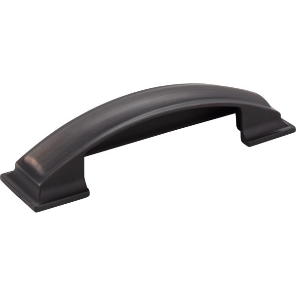 96 mm Center-to-Center Brushed Oil Rubbed Bronze Square Annadale Cabinet Cup Pull - Image 3