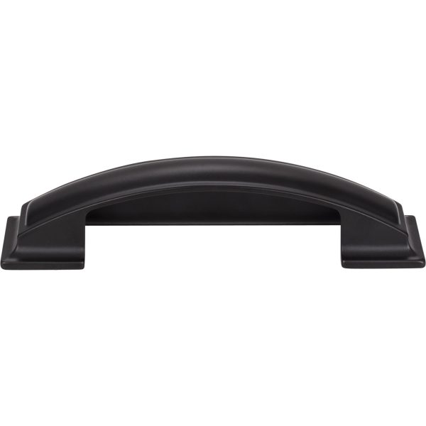 96 mm Center-to-Center Matte Black Square Annadale Cabinet Cup Pull - Image 3