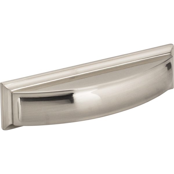 96 mm Center-to-Center Satin Nickel Square Annadale Cabinet Cup Pull