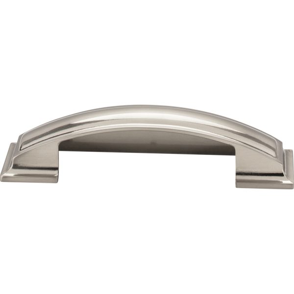 96 mm Center-to-Center Satin Nickel Square Annadale Cabinet Cup Pull - Image 3