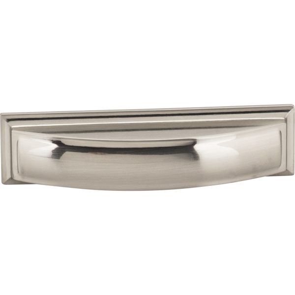 96 mm Center-to-Center Satin Nickel Square Annadale Cabinet Cup Pull - Image 4