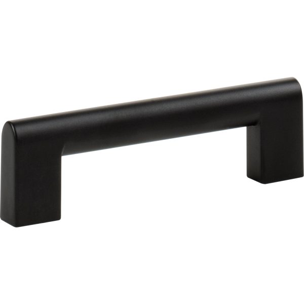 Round Rail Pull 3 3/4 Inch Matte Black - Image 3