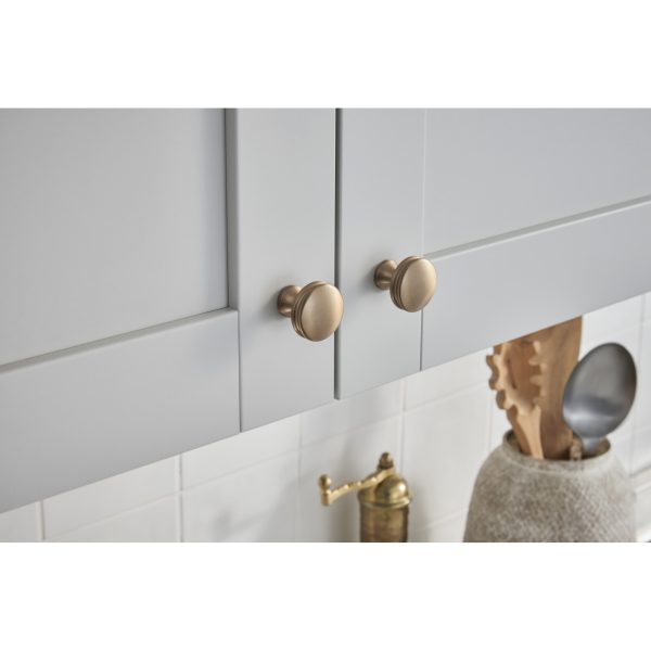 1-1/4" Diameter Satin Bronze Marie Cabinet Knob - Image 3