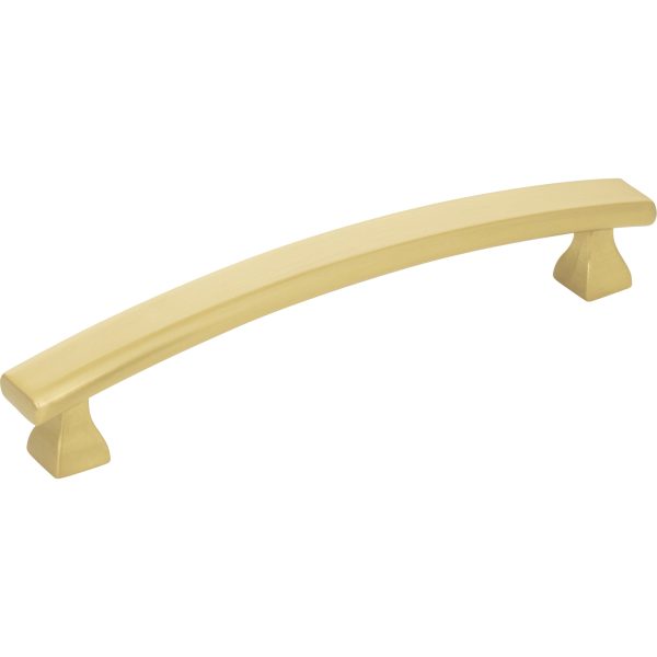 128 mm Center-to-Center Brushed Gold Square Hadly Cabinet Pull