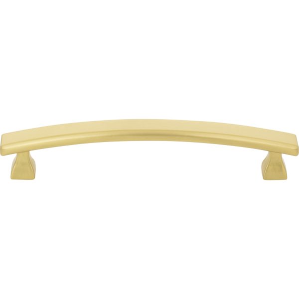 128 mm Center-to-Center Brushed Gold Square Hadly Cabinet Pull - Image 3
