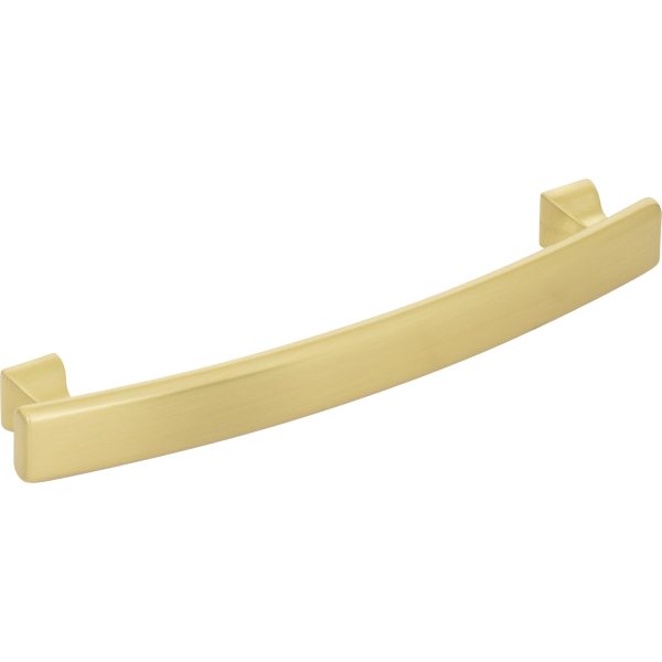 128 mm Center-to-Center Brushed Gold Square Hadly Cabinet Pull - Image 4