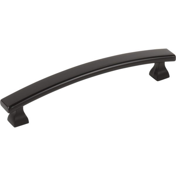 128 mm Center-to-Center Matte Black Square Hadly Cabinet Pull