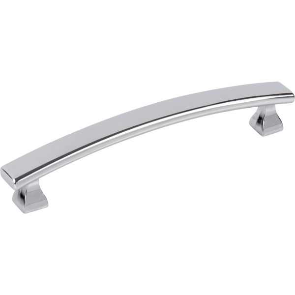 128 mm Center-to-Center Polished Chrome Square Hadly Cabinet Pull