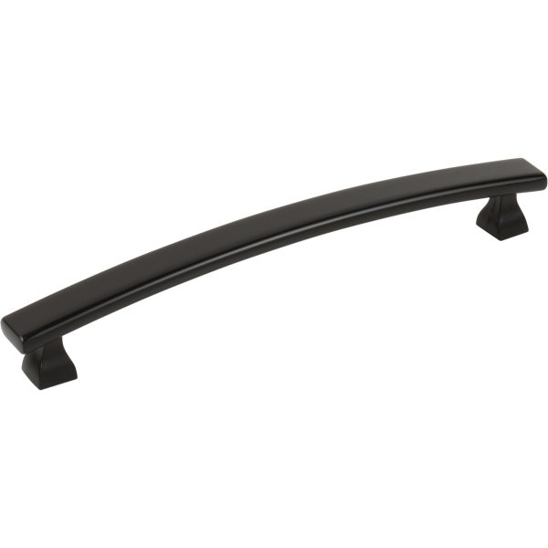 160 mm Center-to-Center Matte Black Square Hadly Cabinet Pull