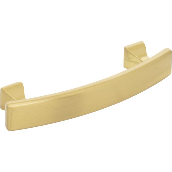 3" Center-to-Center Brushed Gold Square Hadly Cabinet Pull - Image 4