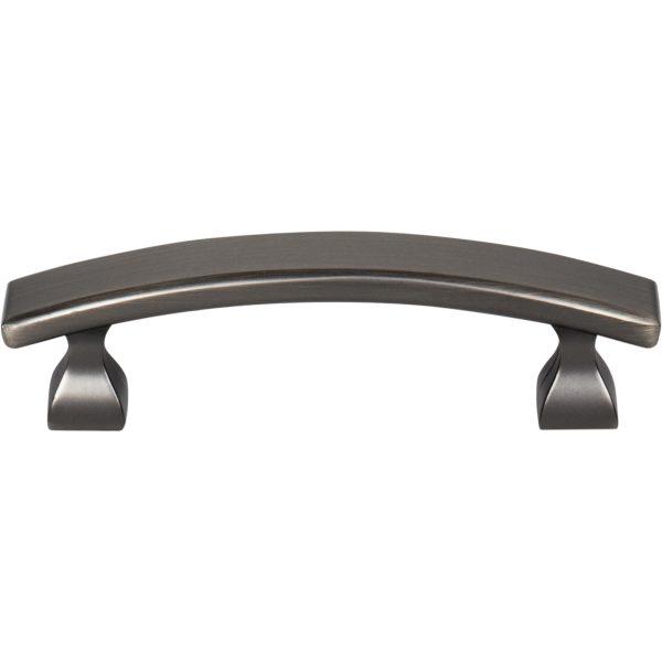 3" Center-to-Center Brushed Pewter Square Hadly Cabinet Pull - Image 3