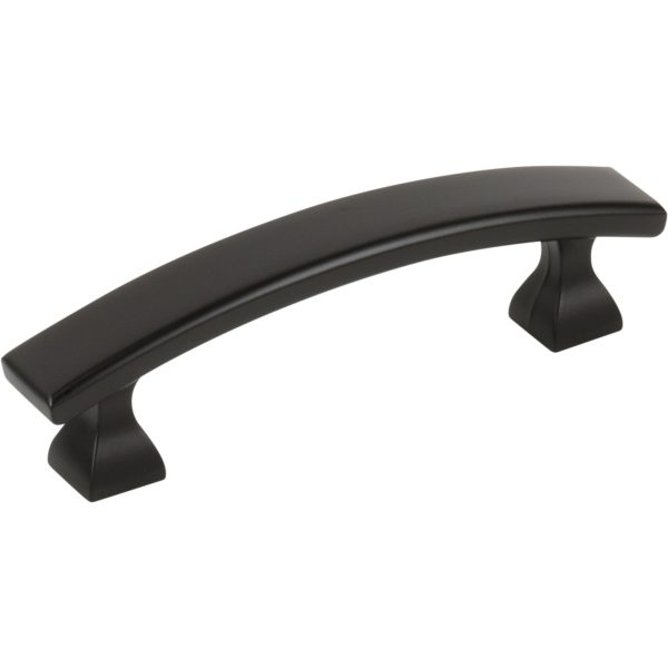 3" Center-to-Center Matte Black Square Hadly Cabinet Pull