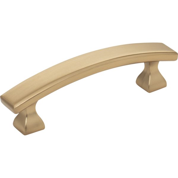 3" Center-to-Center Satin Bronze Square Hadly Cabinet Pull