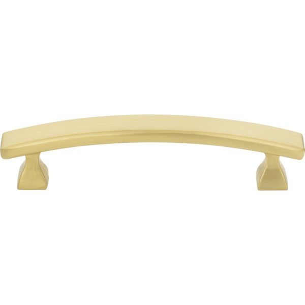 96 mm Center-to-Center Brushed Gold Square Hadly Cabinet Pull - Image 3