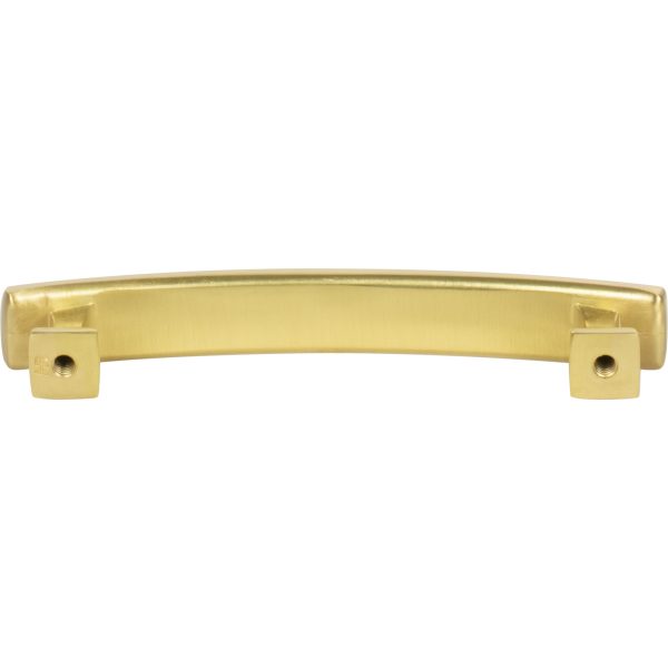 96 mm Center-to-Center Brushed Gold Square Hadly Cabinet Pull - Image 5