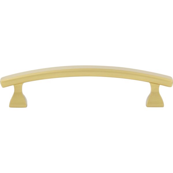 96 mm Center-to-Center Brushed Gold Square Hadly Cabinet Pull - Image 6