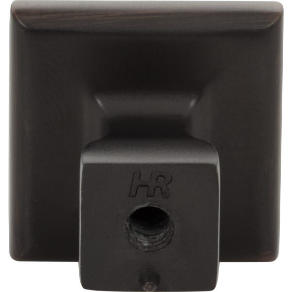 1" Overall Length Brushed Oil Rubbed Bronze Square Hadly Cabinet Knob - Image 5