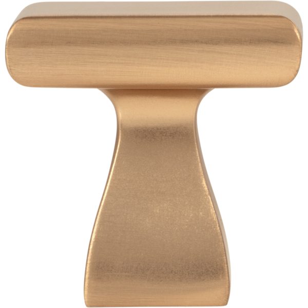1" Overall Length Satin Bronze Square Hadly Cabinet Knob - Image 6