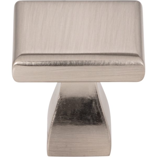 1" Overall Length Satin Nickel Square Hadly Cabinet Knob - Image 3