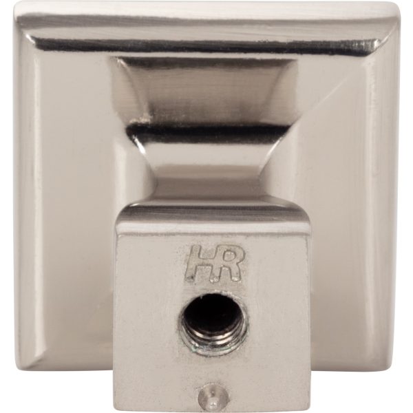 1" Overall Length Satin Nickel Square Hadly Cabinet Knob - Image 5