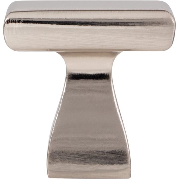 1" Overall Length Satin Nickel Square Hadly Cabinet Knob - Image 6